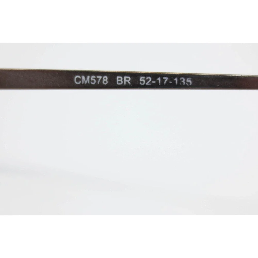 Chelsea Morgan CM578 BR Bronze Rectangular Semi-Rimless Eyeglasses 52-17-135